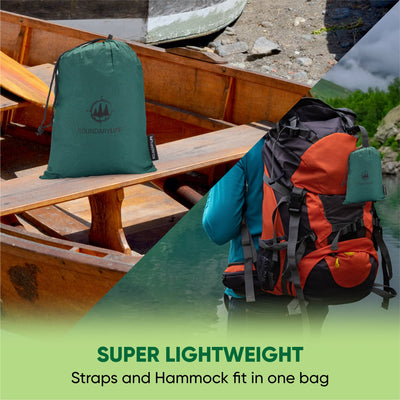 Camping double-layer hammock with integrated pillowcase