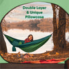 Hammock with double layer and pillowcase