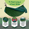 Camping double-layer hammock with integrated pillowcase